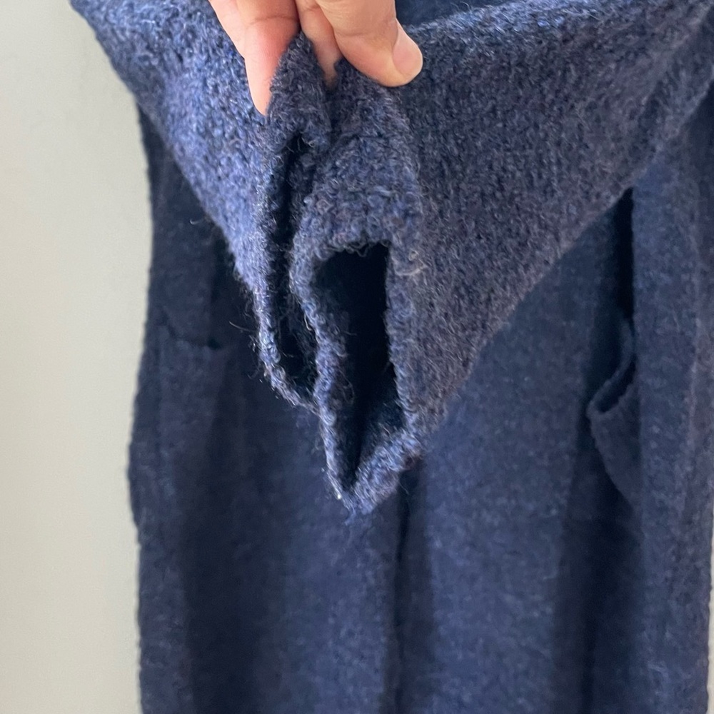 Crace Karin Wool Blend Longline‎ Oversize Open Front Cardigan Sweater Size: XL - Picture 6 of 11